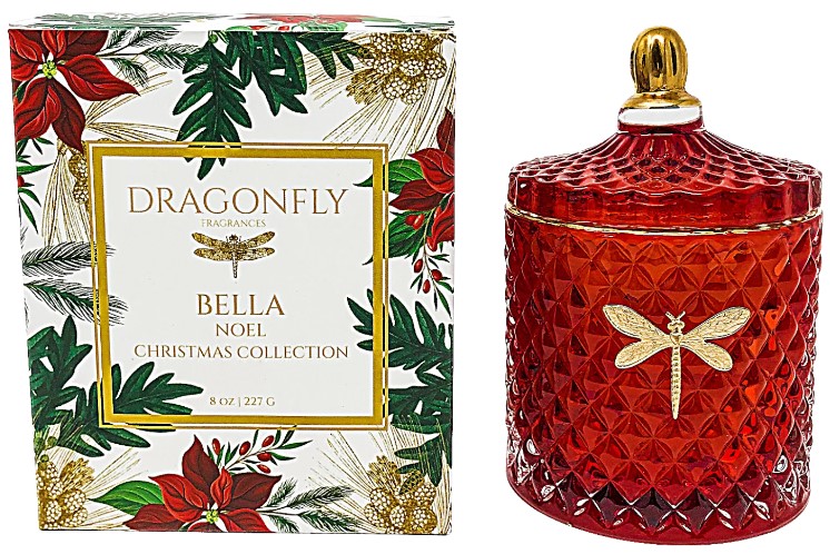 Bella Red & Gold Candle
