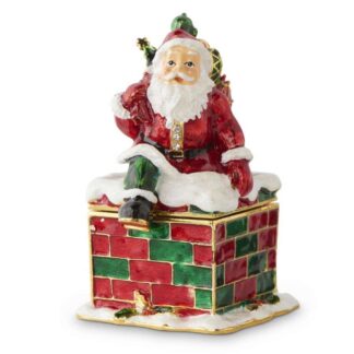 Santa Claus Hinged Jewelry Box