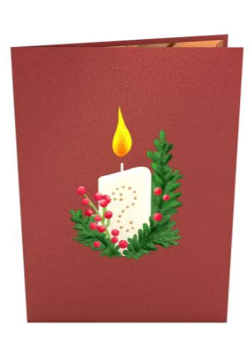 Christmas Candle LovePop Card - Image 2