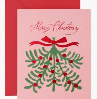 Merry Christmas Mistletoe Card