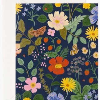 Strawberry Fields Navy Card