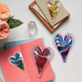 3" Glass Heart by Luke Adams