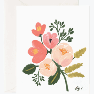 Peony Pink Floral Card