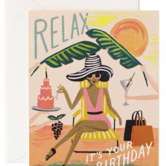 Relax Birthday Card
