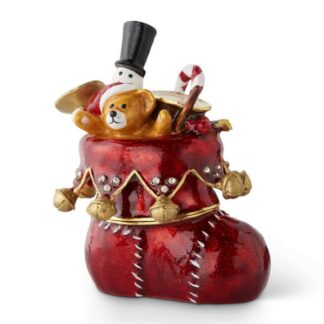 Christmas Stocking Hinged Jewelry Box