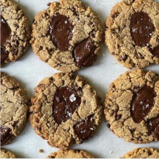 Salted Dark Chocolate Cookies