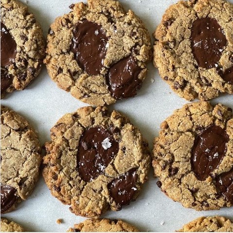 Salted Dark Chocolate Cookies