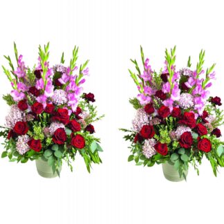 Pair - Med. Anniversary Florals