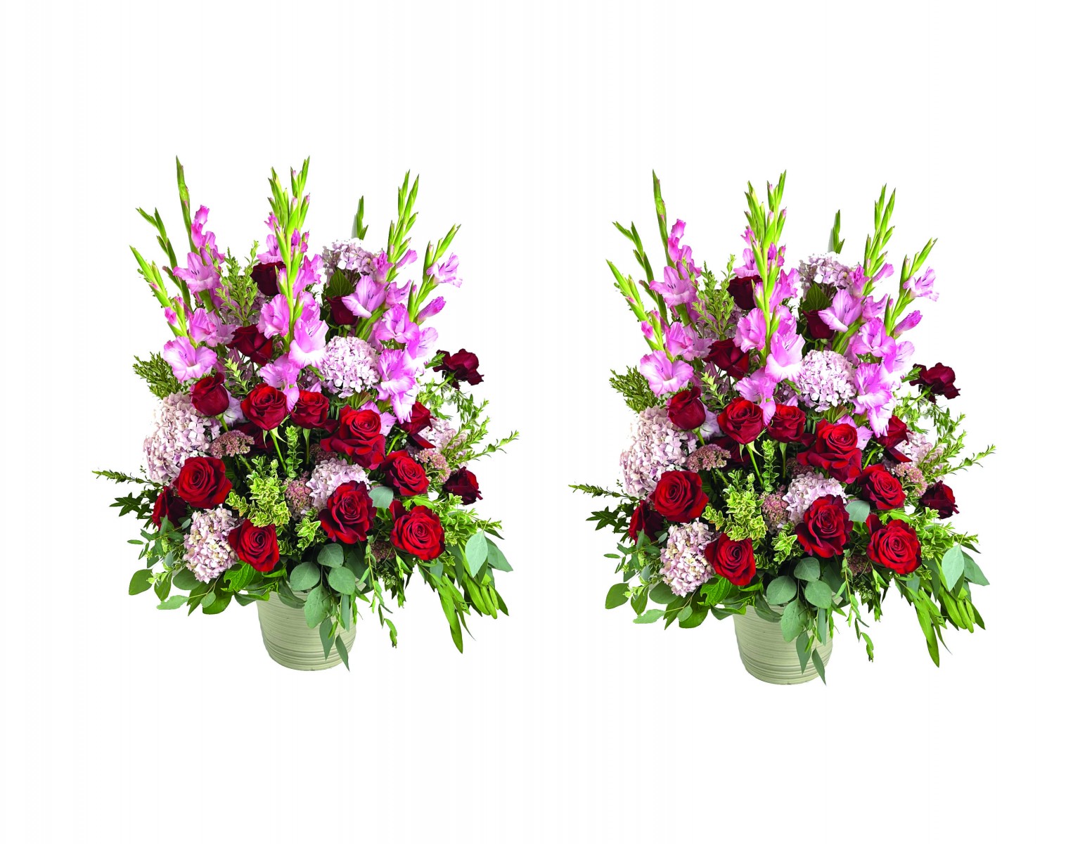 Pair - Med. Anniversary Florals