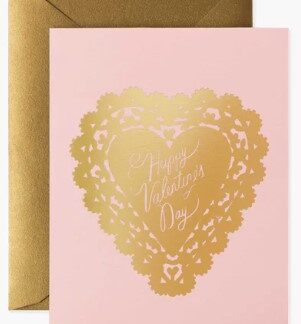 Doily Valentine Card