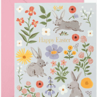 Easter Bunny Fields Greeting Card