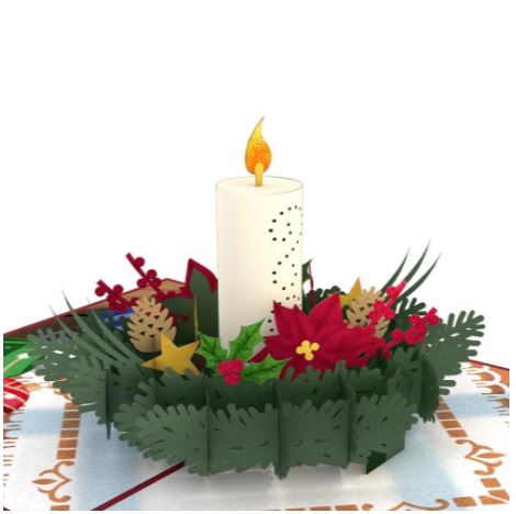 Christmas Candle LovePop Card
