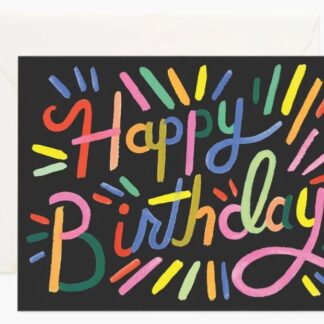 Fireworks Birthday Card