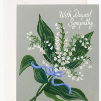 Lily of the Valley Sympathy Card