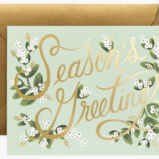 Mistletoe Season's Greetings Card