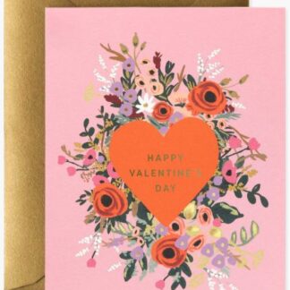 Blooming Heart Valentine Card