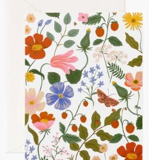 Strawberry Fields Cream Card