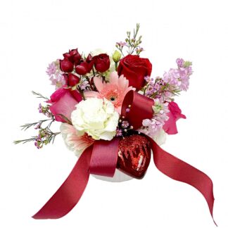 Blushing Hearts Bouquet