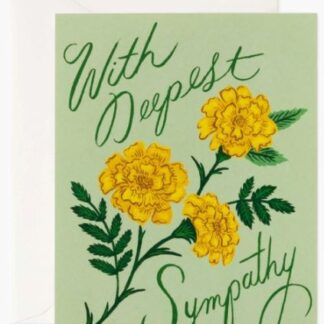 Marigold Sympathy Card