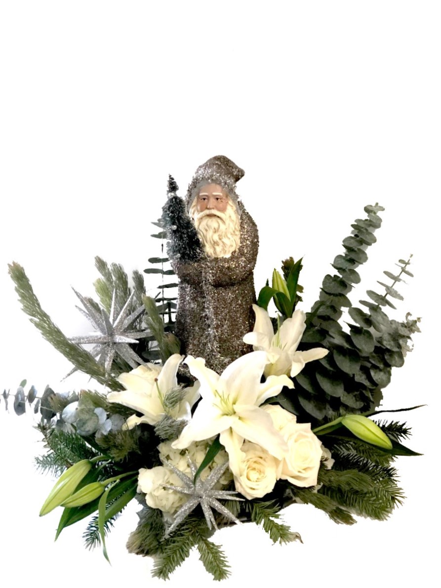 White Christmas Centerpiece