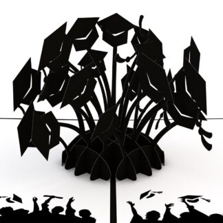 Graduation Hats Black LovePop Card