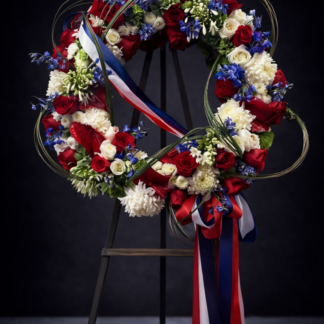American Flag Wreath
