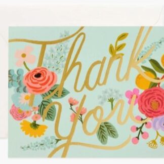Mint Garden Thank You Card