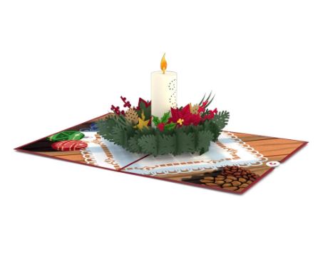 Christmas Candle LovePop Card - Image 3