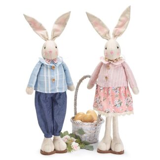 Standing Bunny Couple 25"