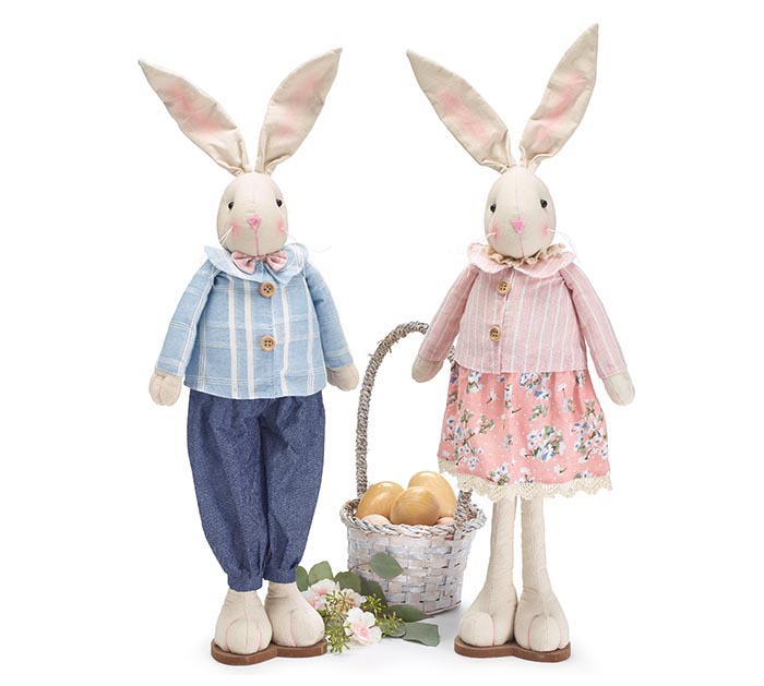 Standing Bunny Couple 25"