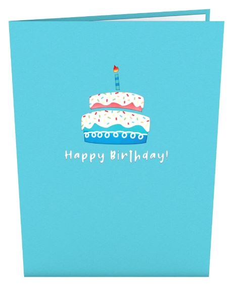 Rainbow Birthday Cake LovePop Card - Image 2