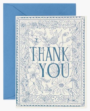 Delft Thank You Card