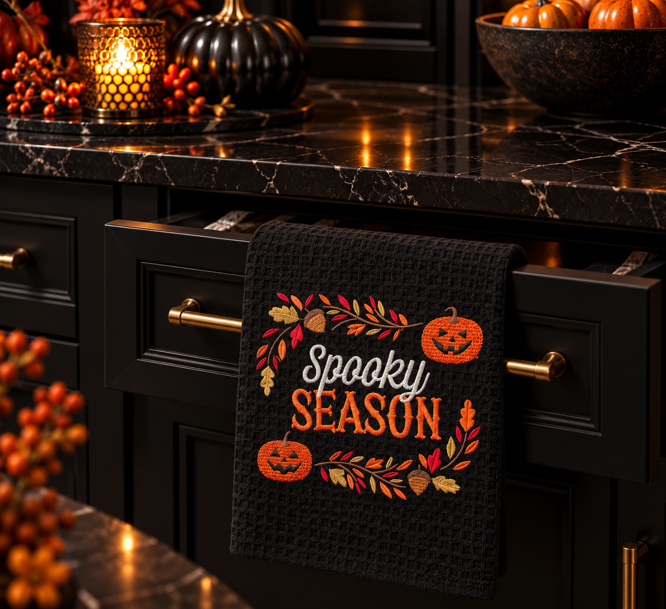 Spooky Season Halloween Kitchen Towel