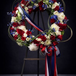 American Flag Wreath